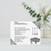 4.25x5.5方向カードボホバッファロートライバルパター 招待状 (スタンド正面)