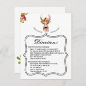 4.25x5.5方向カードボーホディアバックヘッドブラウニー 招待状 (正面/裏面)