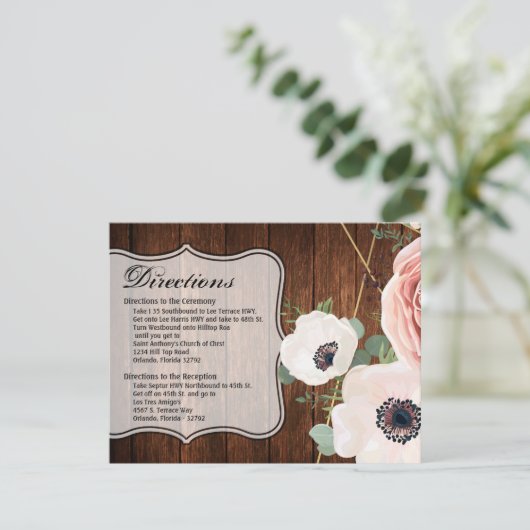 4.25x5.5方向カード幾何学的な国Barn Woo 招待状 (スタンド正面)