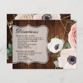 4.25x5.5方向カード幾何学的な国Barn Woo 招待状 (正面/裏面)