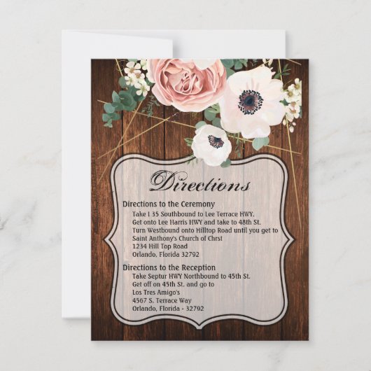 4.25x5.5方向カード幾何学的な国Barn Woo 招待状 (正面)