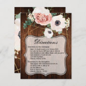 4.25x5.5方向カード幾何学的な国Barn Woo 招待状 (正面/裏面)