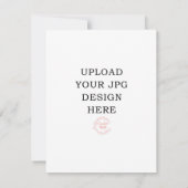 4.25x5.5祈りの言葉カード – 独自のデザインをアップロード 出欠カード (裏面)