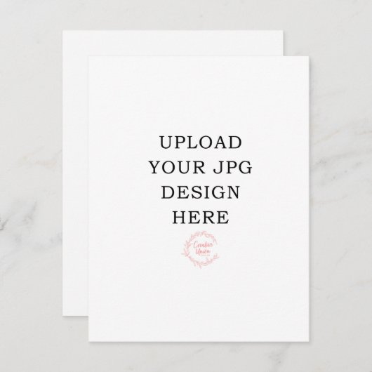 4.25x5.5祈りの言葉カード – 独自のデザインをアップロード 出欠カード (正面/裏面)