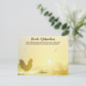 4.25x5.5 アドバイスカード サニー モーニング ファーム カントリー ル 招待状 (スタンド正面)