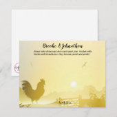 4.25x5.5 アドバイスカード サニー モーニング ファーム カントリー ル 招待状 (正面/裏面)