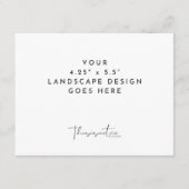 4.25x5.5" カード印刷用ランドスケープテンプレート エンクロージャーカード (正面)