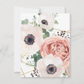 4.25x5.5 Direction Card Geometric GardenバラAnem 招待状 (裏面)