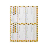 4-2-1食事トラッカー ノートパッド (回転)