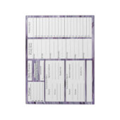 4-2-1食事トラッカー |プランナー |食料品リストの注意 ノートパッド (回転)