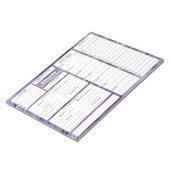 4-2-1食事トラッカー |プランナー |食料品リストの注意 ノートパッド (アングル)