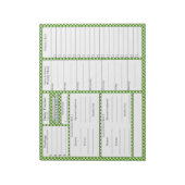 4-2-1食事トラッカー |プランナー |食料品リスト ノートパッド (回転)