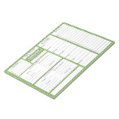 4-2-1食事トラッカー |プランナー |食料品リスト ノートパッド (アングル)