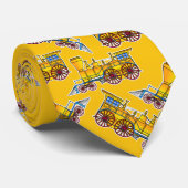 4-4-0ボストン機関車アメリカ蒸気機関車 ネクタイ (ロール)