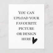 4.5インチx 5.6インチエンクロージャカードのパーソナライズ – ポートレート (裏面)