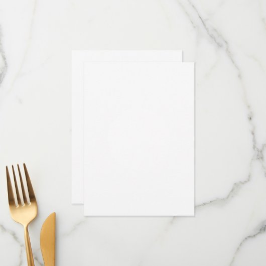 4.5インチx 6.25インチフラットメニューカード メニュー (正面/裏面インサイチュ)