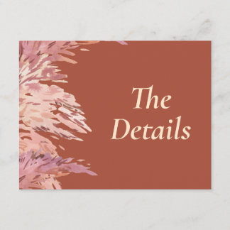 4.5 x 5.5の結婚詳細挿入 エンクロージャーカード