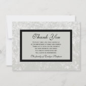 4.5" x 6.25" クラシックな追悼感謝カード フラットカード 招待状 (正面)