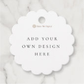 4.5cm / 1.7インチ スカロップ フェイバータグ (正面)