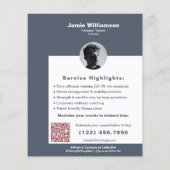 4.5x5.6 Inch Corporate Fitness Personal Trainer チラシ (裏面)