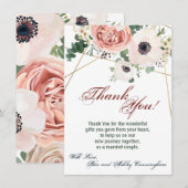 4.5x6.25サンキューカードジオメトリックガーデンバラAnem 招待状 (正面/裏面)