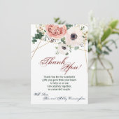 4.5x6.25サンキューカードジオメトリックガーデンバラAnem 招待状 (スタンド正面)