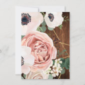 4.5x6.25サンキューカードジオメトリックガーデンバーンウッド 招待状 (裏面)