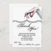 4.5x6.25サンキューカードゾンビ血液吸血鬼 招待状 (正面/裏面)