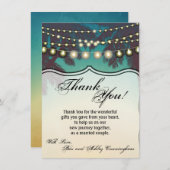 4.5x6.25サンキューカードビーチサンセットパームツリーズセント 招待状 (正面/裏面)