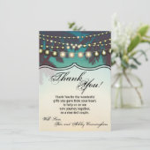 4.5x6.25サンキューカードビーチサンセットパームツリーズセント 招待状 (スタンド正面)