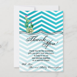 4.5x6.25サンキューカードボホサボテンサボクレン 招待状