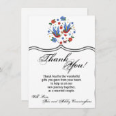 4.5x6.25サンキューカード伝統的バードタトゥーSp 招待状 (正面/裏面)