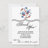 4.5x6.25サンキューカード伝統的バードタトゥーSp 招待状 (正面)