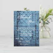 4.5x6.25サンキューカード素朴TINパネル天井C 招待状 (スタンド正面)