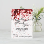 4.5x6.25サンキューカード血（ばちゃばちゃ）跳ねるヴァンパイア得 招待状 (スタンド正面)