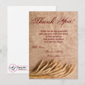 4.5x6.25サンキューカード·オン·バーラップ·サック·カウント 招待状 (正面/裏面)