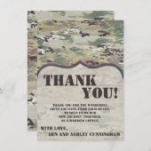 4.5x6.25サンキューカードArmy OCP迷彩柄統一迷彩柄 招待状 (正面/裏面)