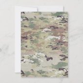 4.5x6.25サンキューカードArmy OCP迷彩柄統一迷彩柄 招待状 (裏面)