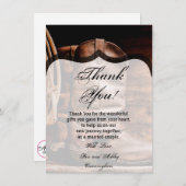 4.5x6.25サンキューカードCowboy Boots Barn Wood Rus 招待状 (正面/裏面)