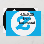 4.5x6.25水平垂直招待状 招待状 (正面/裏面)