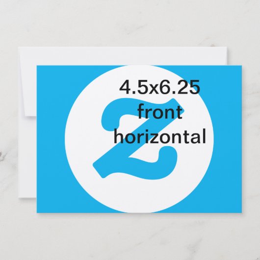 4.5x6.25水平垂直招待状 招待状 (正面)