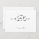 4.5x6.25" カード印刷用ランドスケープテンプレート エンクロージャーカード (正面/裏面)