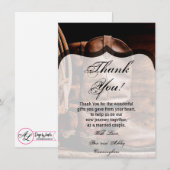 4.5x6.25 サイズ 感謝カード カウボーイ・ブーツ 牧場 木製 ラッピング 招待状 (正面/裏面)