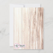 4.5x6.25 サイズ 感謝カード 長靴 カントリー ラスティック ウェスト 招待状 (裏面)