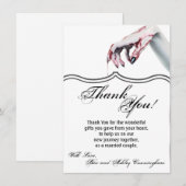 4.5x6.25 サンキューカード ゾンビ ブラッドドリップ ヴァンパイア 招待状 (正面/裏面)