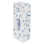 4.75lx4wx13hワイン抱き枕シーホース海ビーチ ワインギフトバッグ (正面アングル)