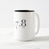 4 7 8呼吸法 | 瞑想 ツートーンマグカップ (正面右)