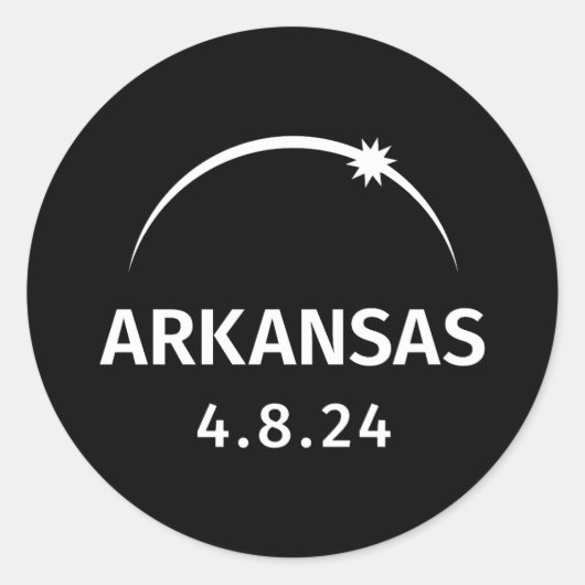 4.8.24 Eclipse 太陽の Arkansas ラウンドシール (正面)