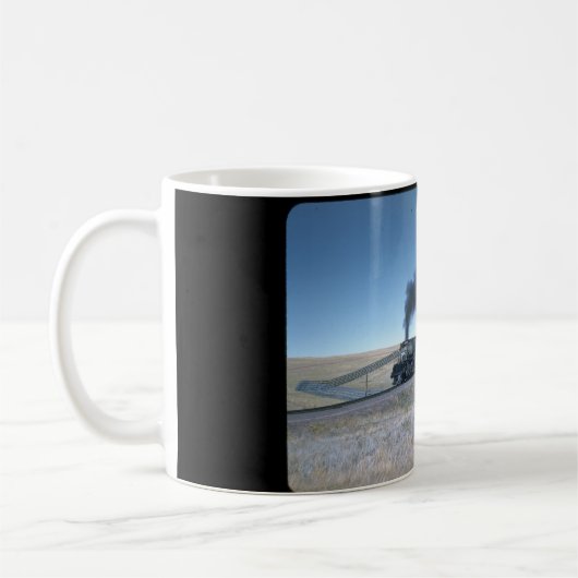 4-8-8-4 "大きい男の子" #4004_Trainsの上 コーヒーマグカップ (左)