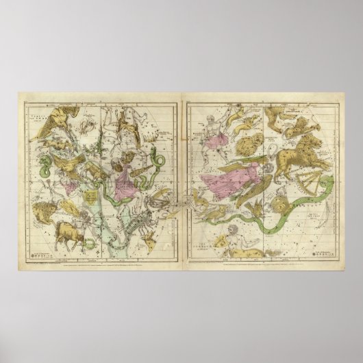 4-9月の星座 ポスター (正面)